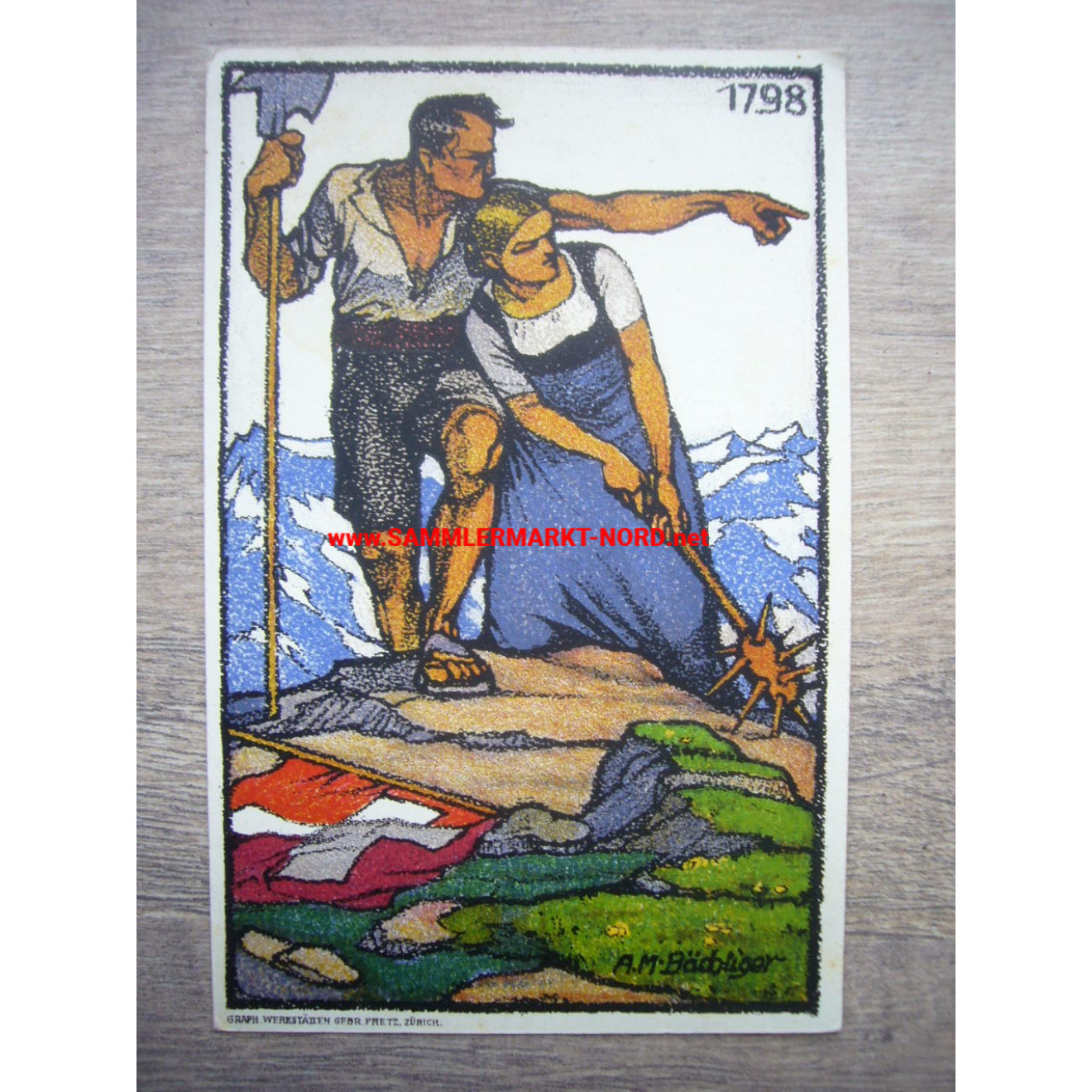 Schweiz - Bundesfeier Postkarte 1913