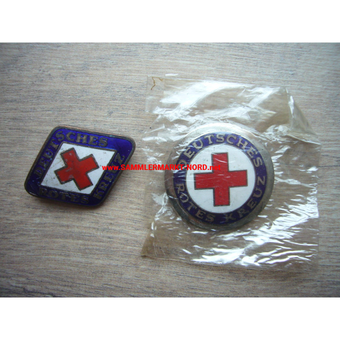 German Red Cross - Two different service brooches