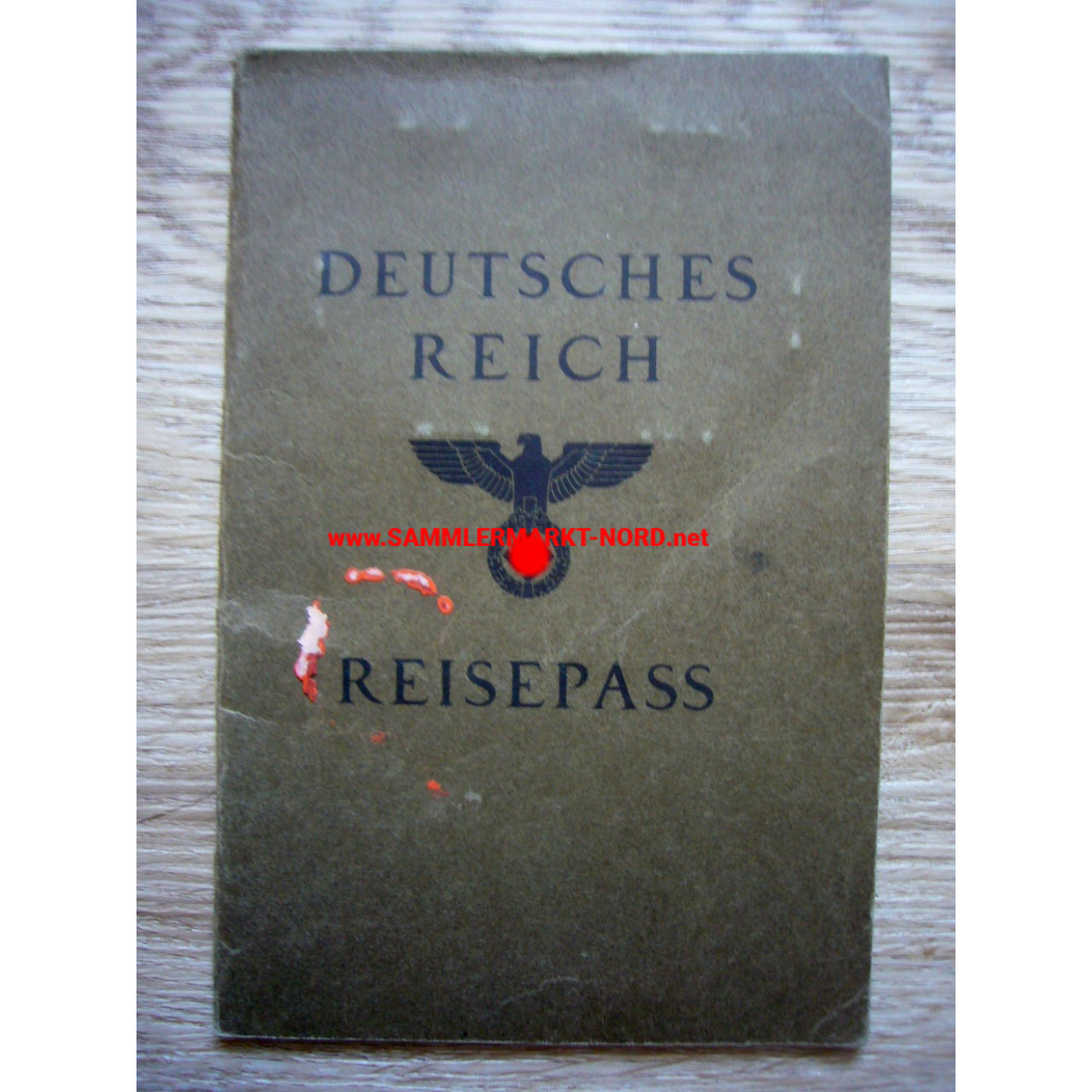Deutsches Reich - Reisepaß - Bad Oldesloe 1937