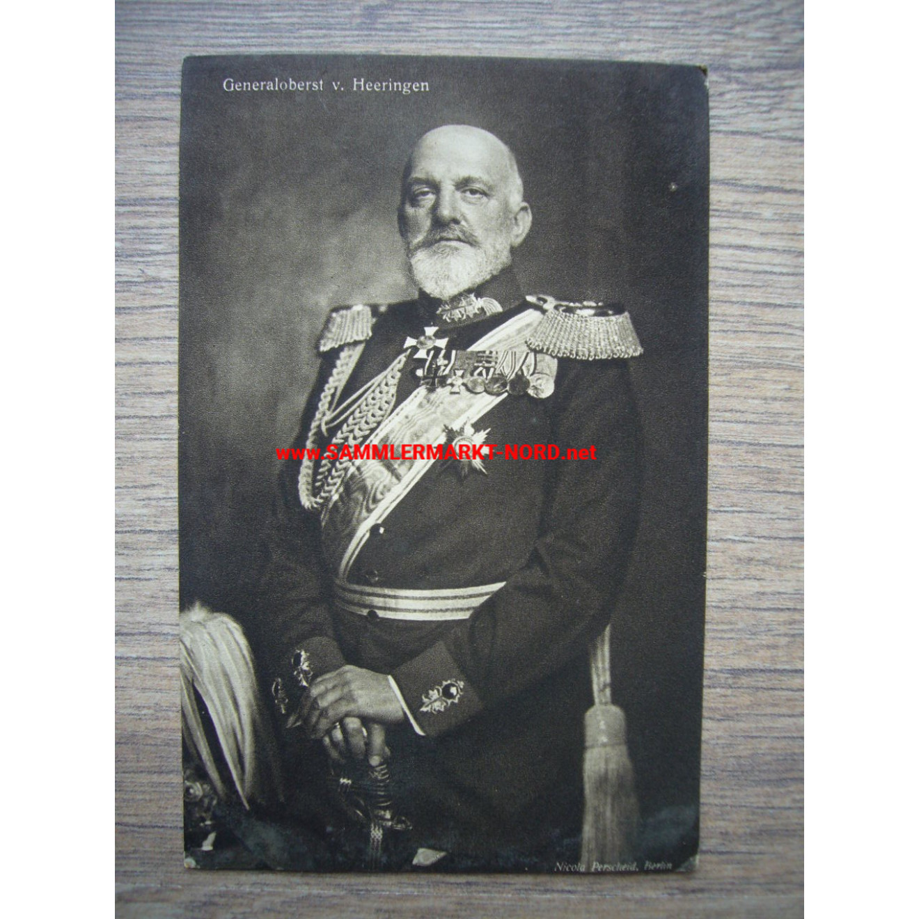 Generaloberst Josias von Heeringen - Postkarte