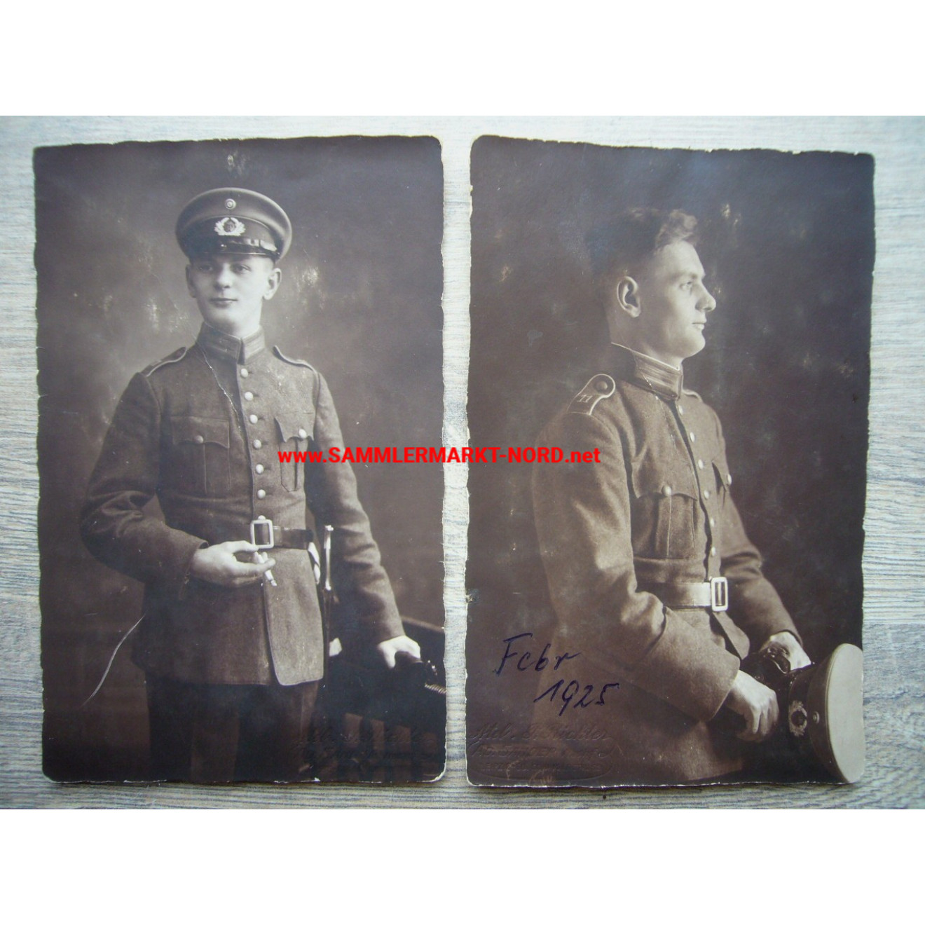 2 x portrait photo - Reichswehr - Infantry Regiment 11