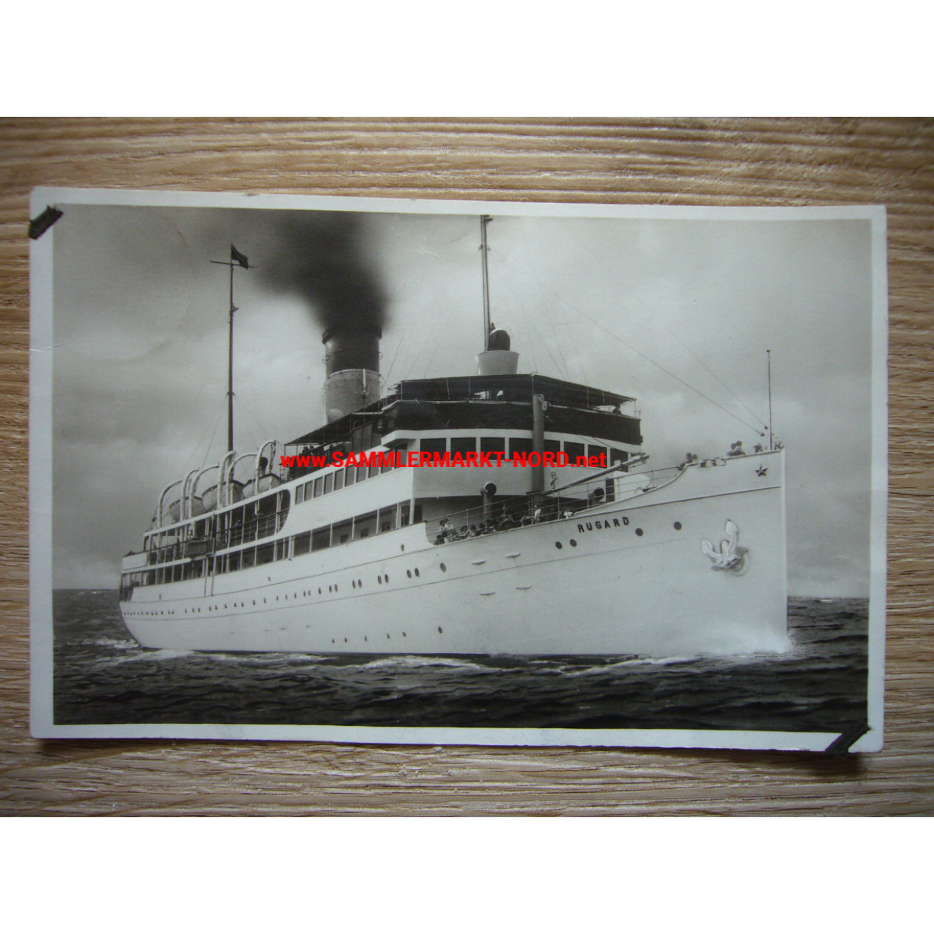 Postcard - Baltic Sea steamer S.S. Rugard - Binz Island Rügen