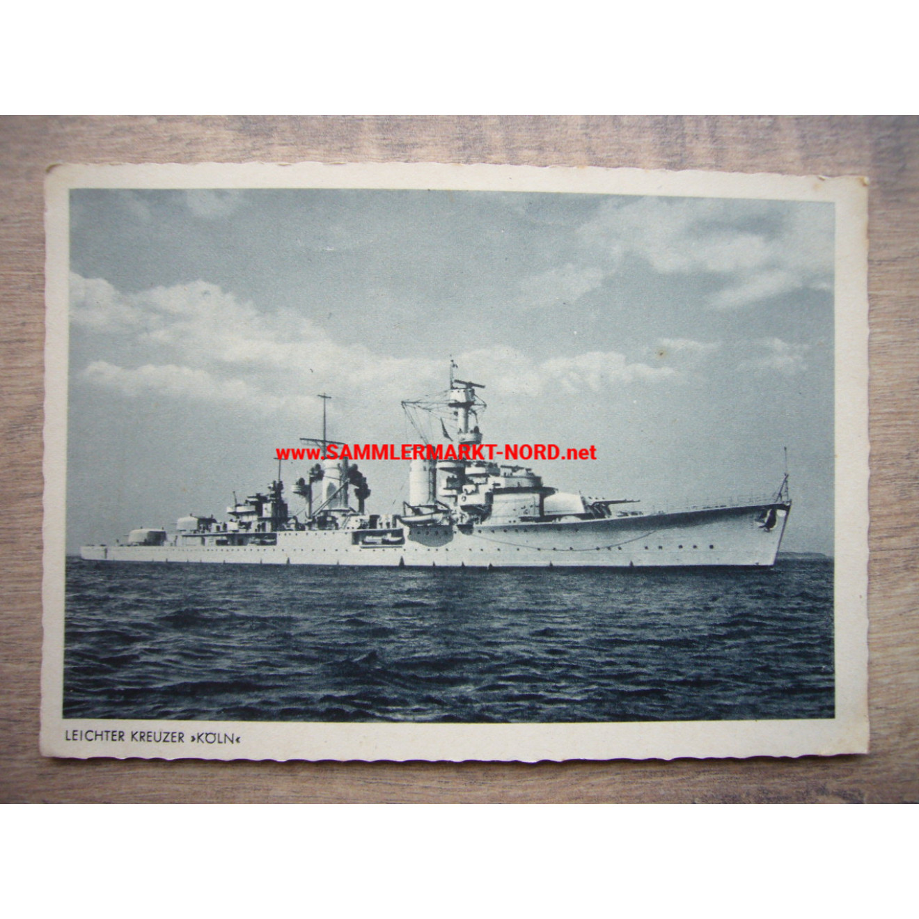 Kriegsmarine Postkarte - Leichter Kreuzer Köln