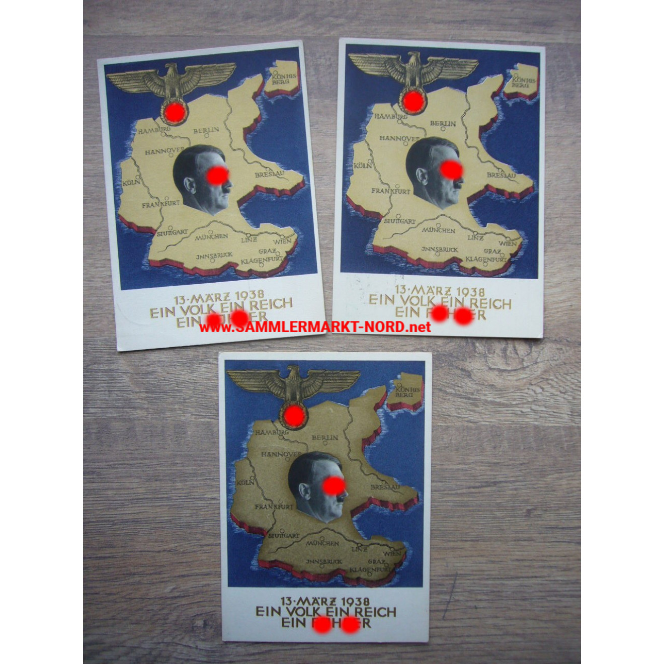 Anschluss Österreich 13. März 1938 - Sonderpostkarte
