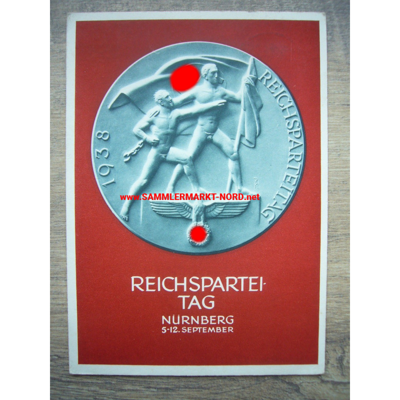 NSDAP Reichsparteitag - Nuremberg 1938 - Festive postcard