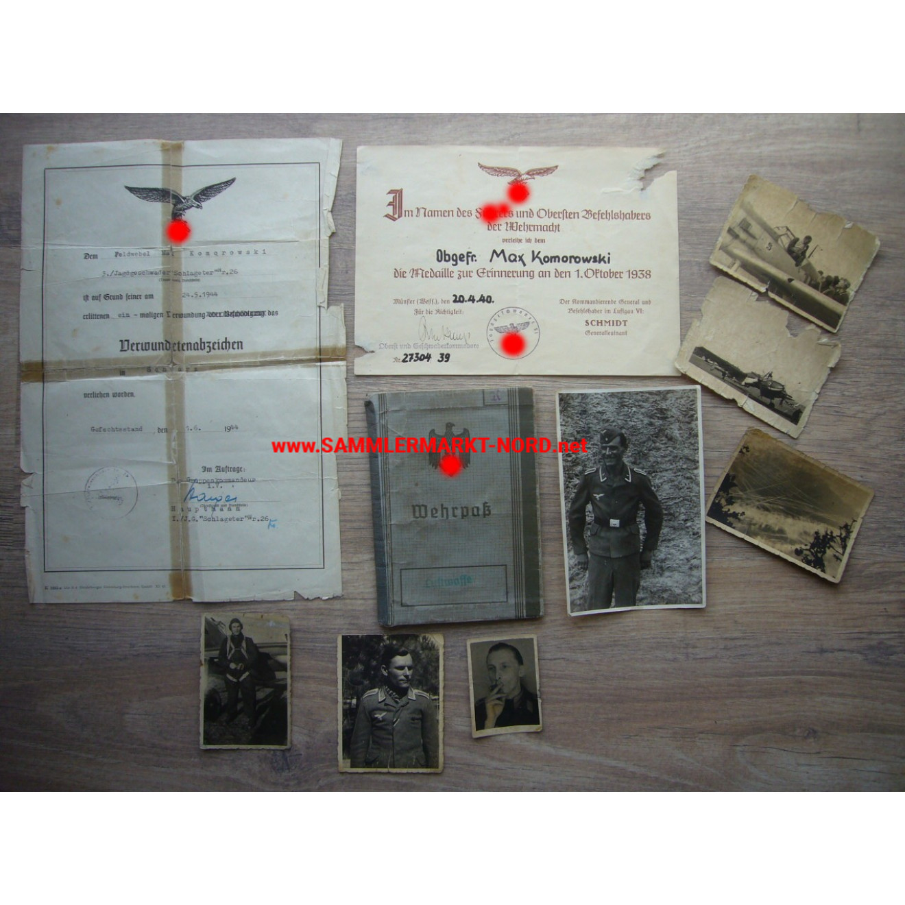 Luftwaffe - Jagdgeschwader 26, 51 & 234 - Dokumentengruppe