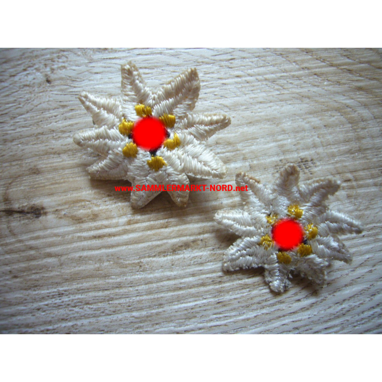Edelweiss with swastika - cloth badge