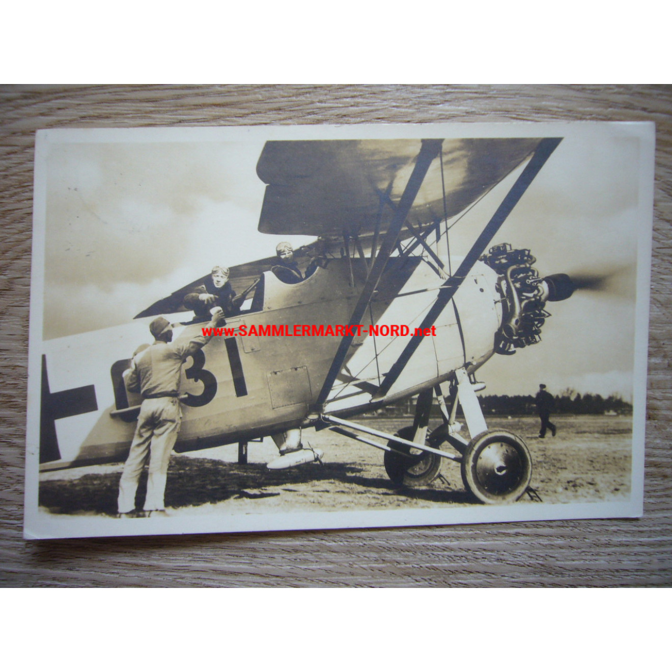Luftwaffe Postkarte - Aufklärungsflugzeug Heinkel