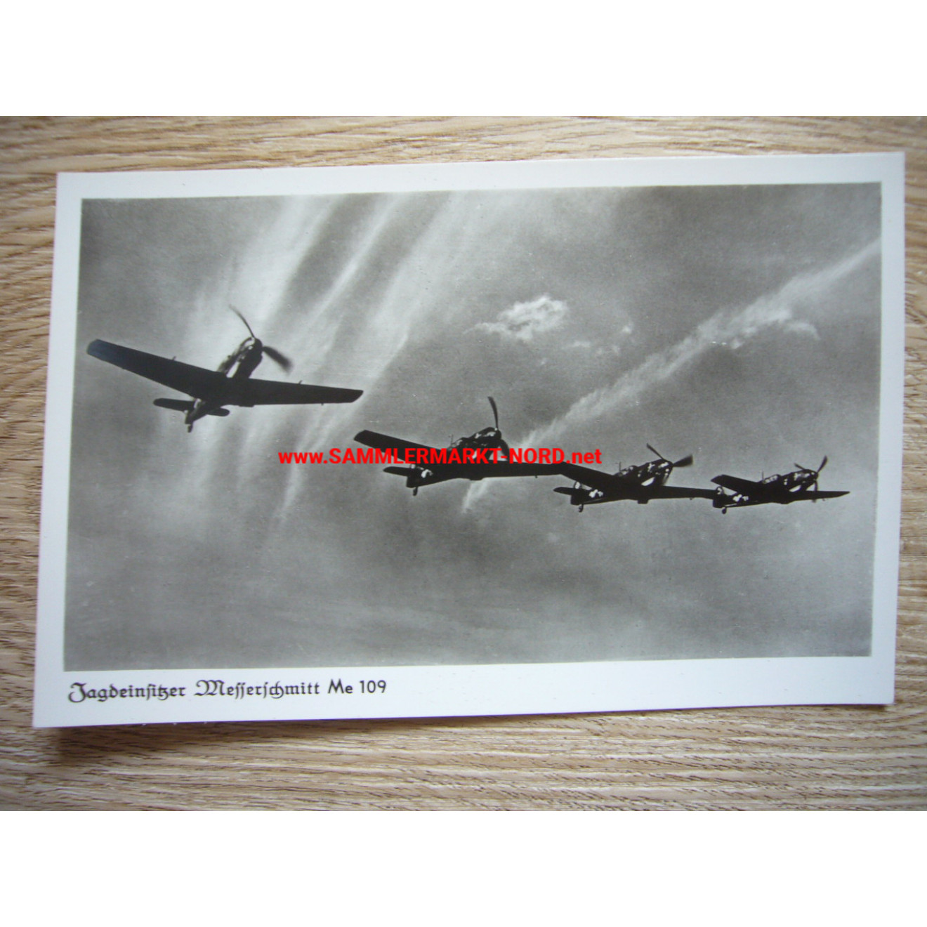 Luftwaffe Postkarte - Staffel Me 109 Flugzeuge