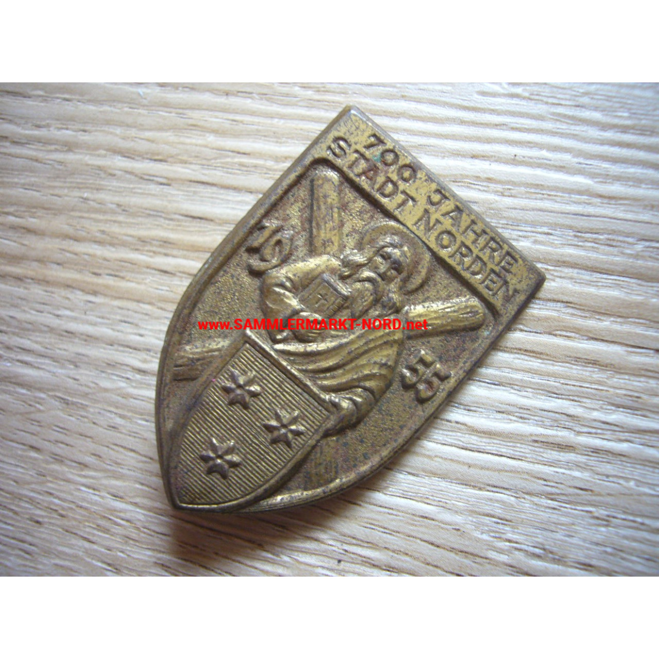 700 years of the town of Norden (East Frisia) 1955 - tin badge