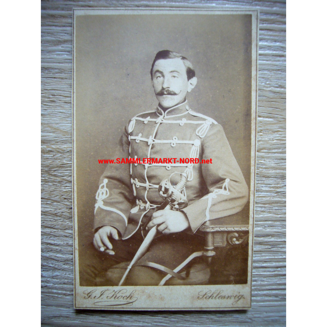 Kabinettfoto - Husaren-Regiment „Kaiser Franz Josef von Österreich, König von Ungarn“ (Schleswig-Holsteinisches) Nr. 16