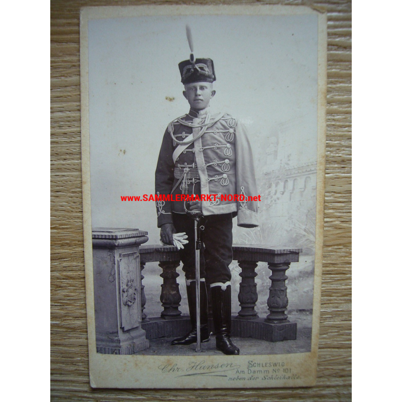 Kabinettfoto - Husaren-Regiment „Kaiser Franz Josef von Österreich, König von Ungarn“ (Schleswig-Holsteinisches) Nr. 16