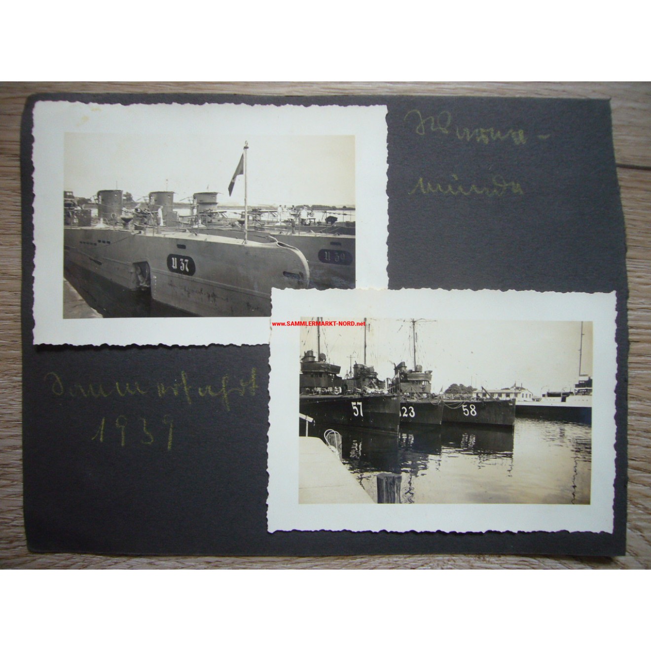Warnemünde 1937 - Kriegsmarine - submarine U 37 & U 39, Sammlermarkt ...