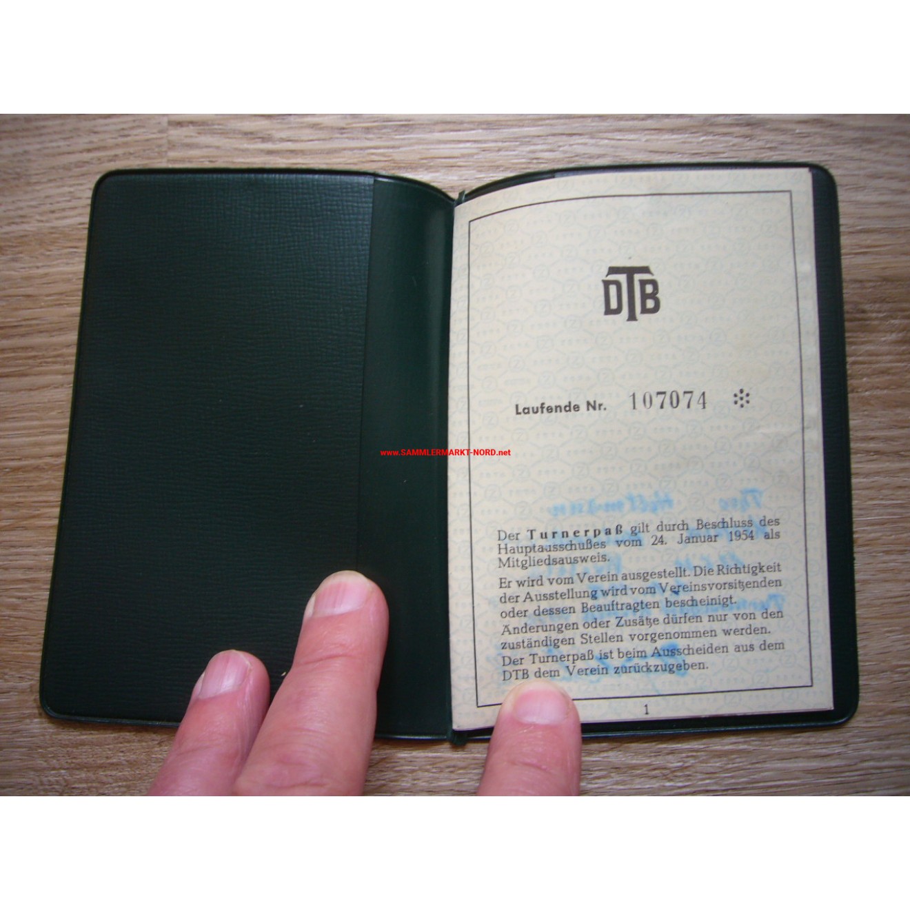 DTB German Gymnastics Federation - Gymnast pass - ID card, Sammlermarkt ...