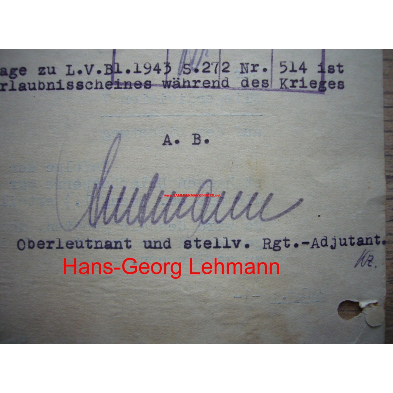 Fallschirmjäger Regiment 3 (Italien) - Bataillonskommandeur Hauptmann ...