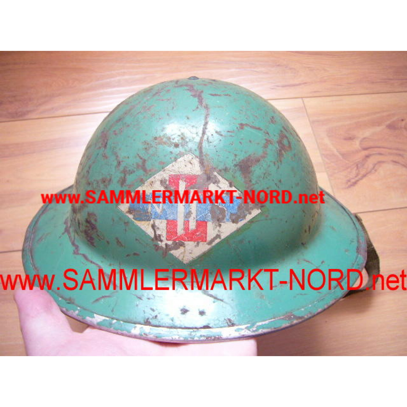 British Steel Helmet of the Dutch Railways "Nederlandse Spoorwegen" (NS)