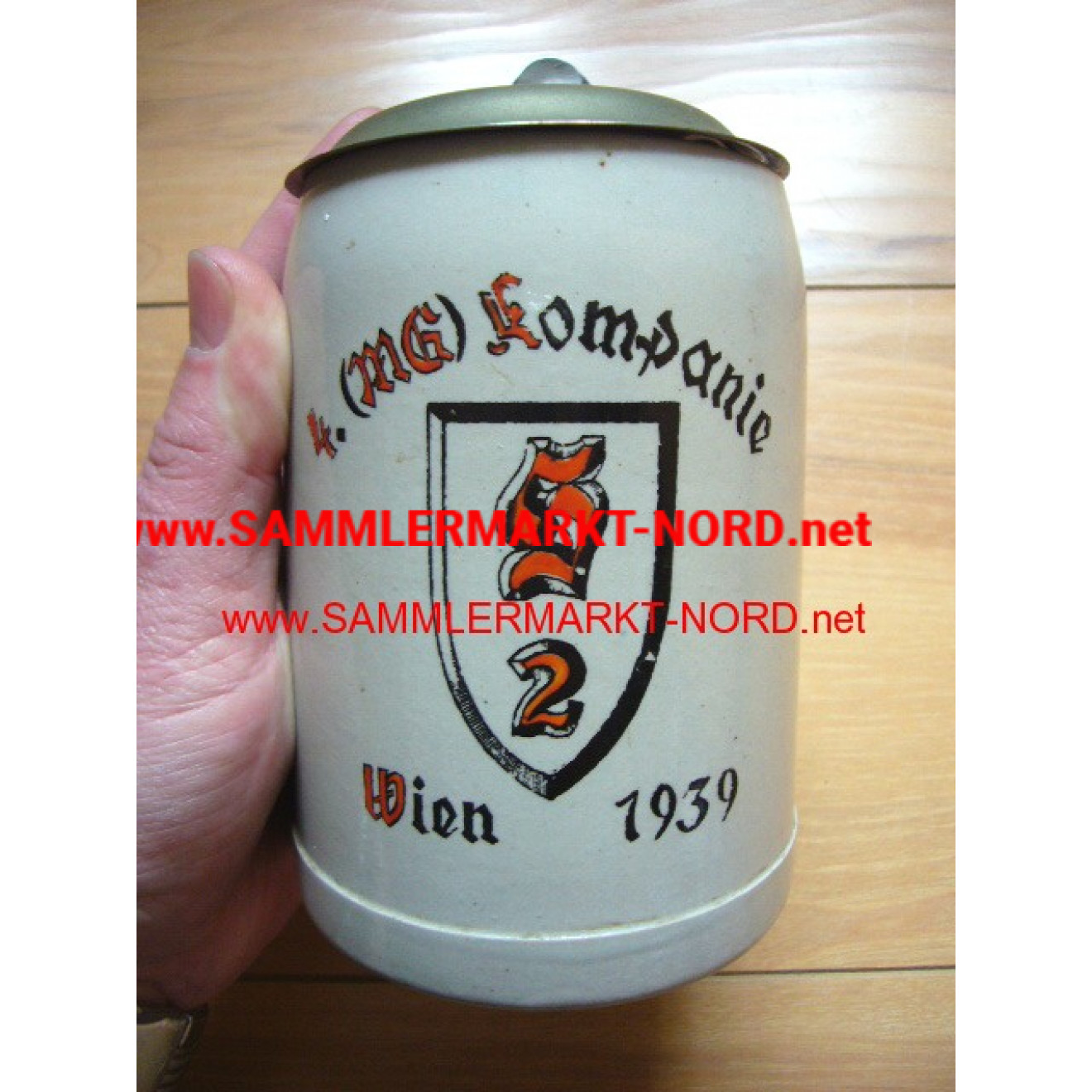 Beer jug - Schützen Regiment 2 - 4th (M.G.) company - Vienna 193