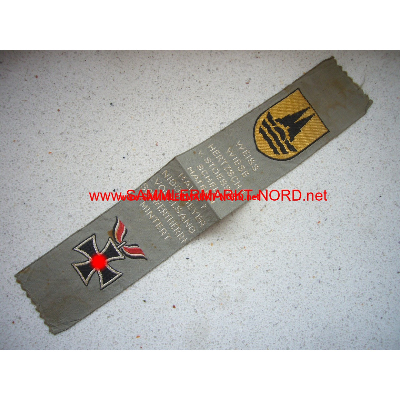 Honor ribbon for knight cross holder of the 5th Infantry Divisio