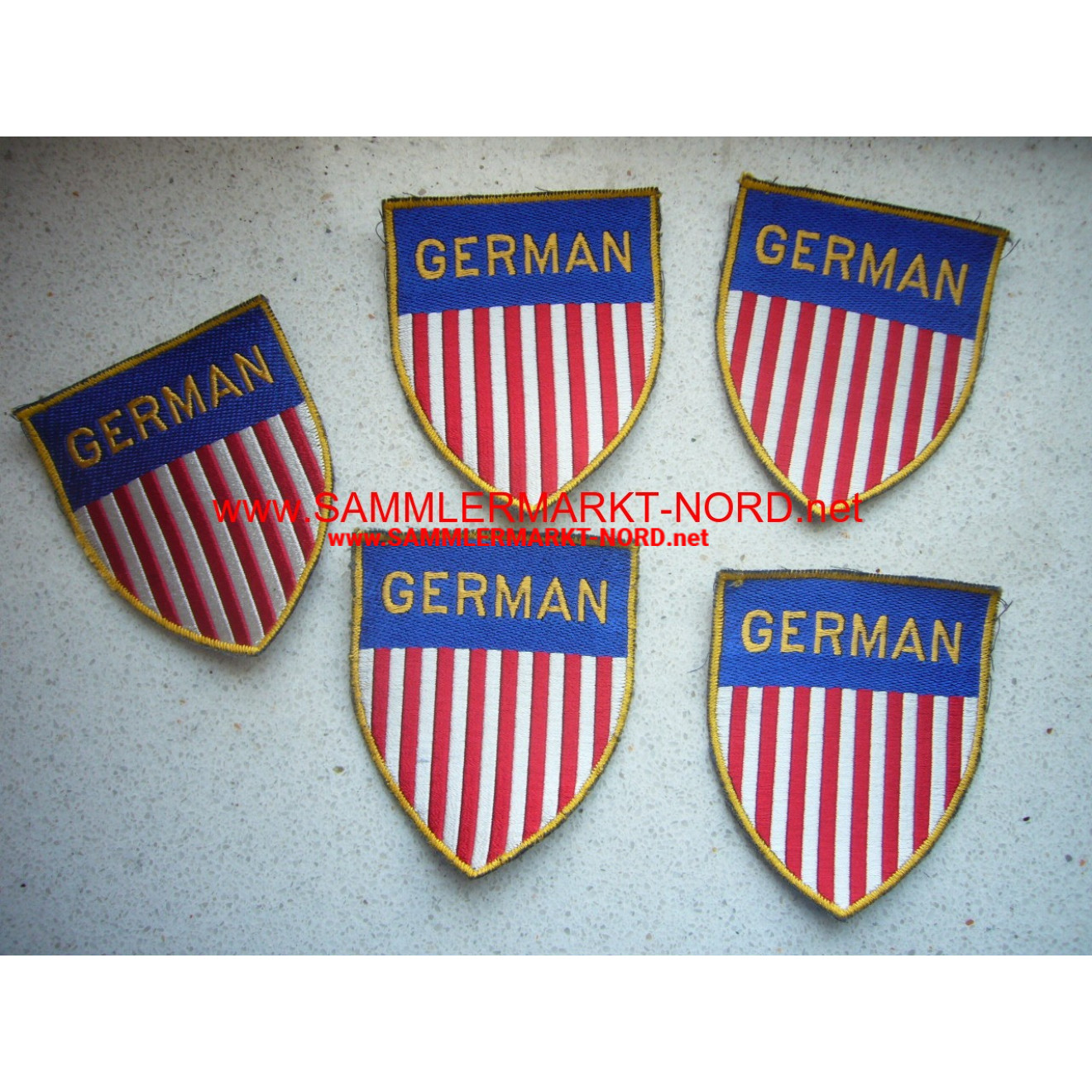 US Besatzungstruppe - Armabzeichen für deutsche Einheiten des La
