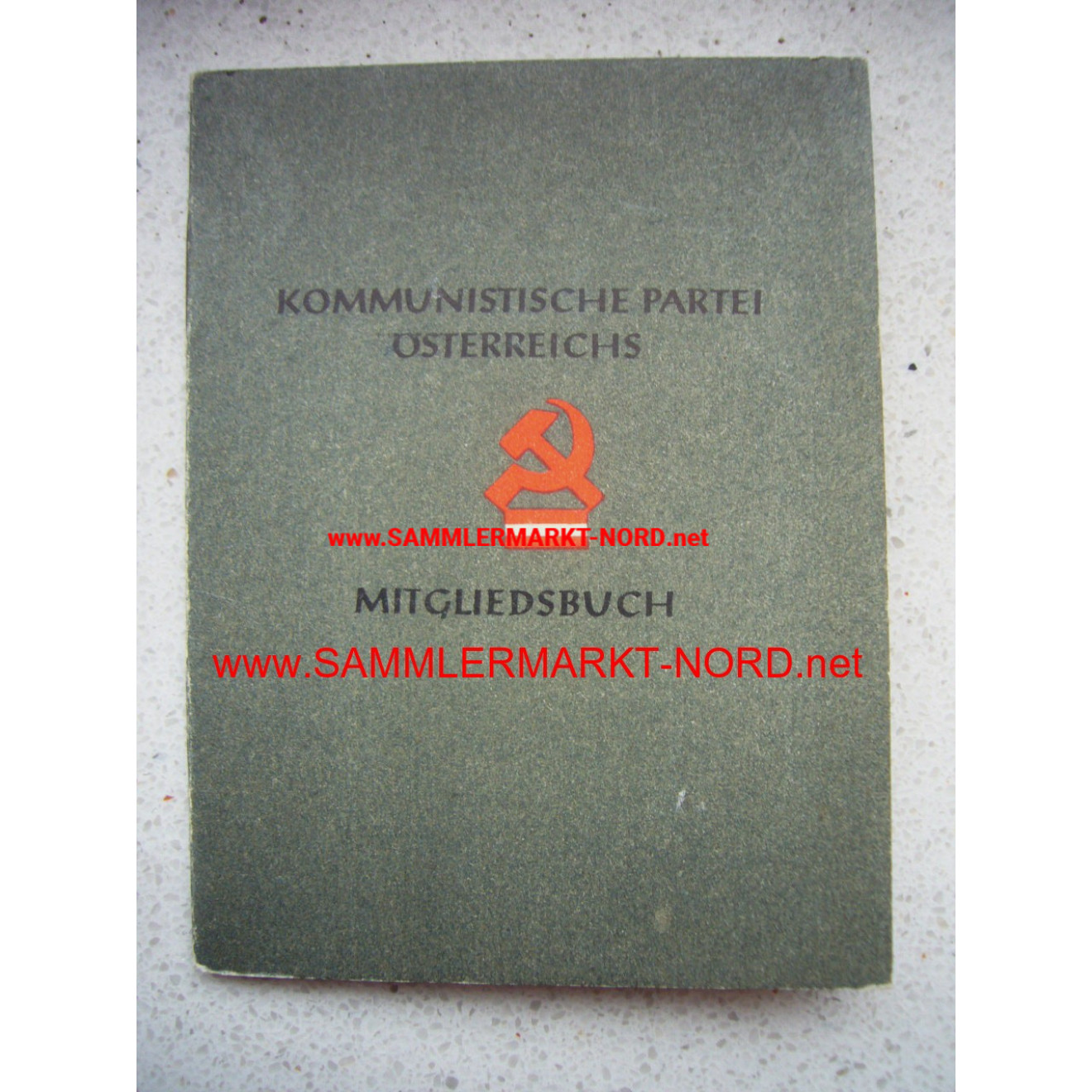KPÖ Kommunistische Partei Österreichs - Mitgliedsbuch