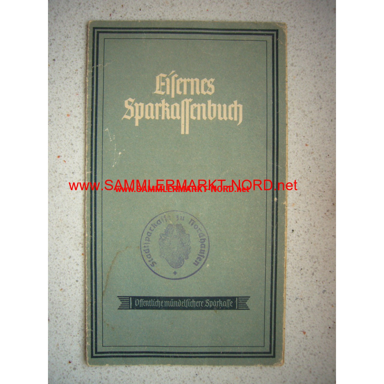 Eisernes Sparkassenbuch - Nordhausen