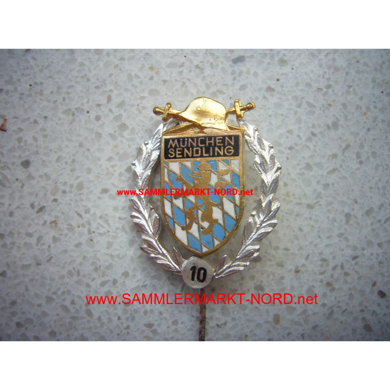 Soldier camaraderie Munich Sendling - Badge of Honor for 10 year