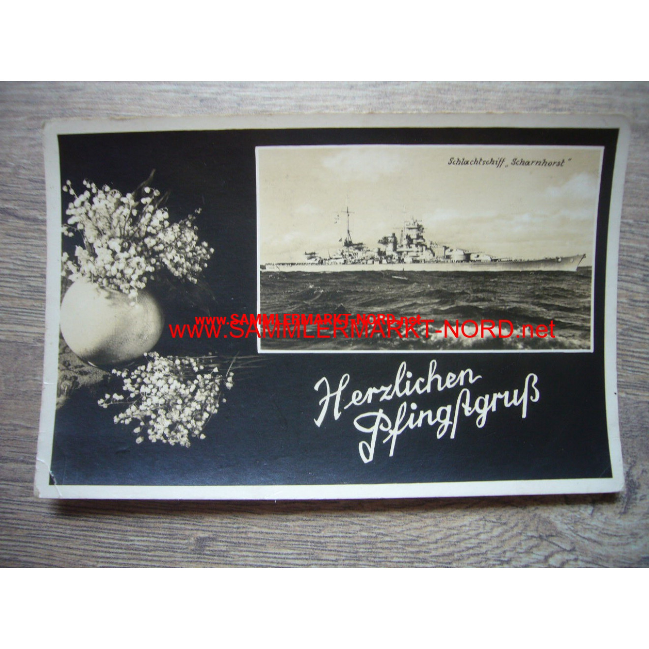 Kriegsmarine - Battleship Scharnhorst - Pentecost greeting