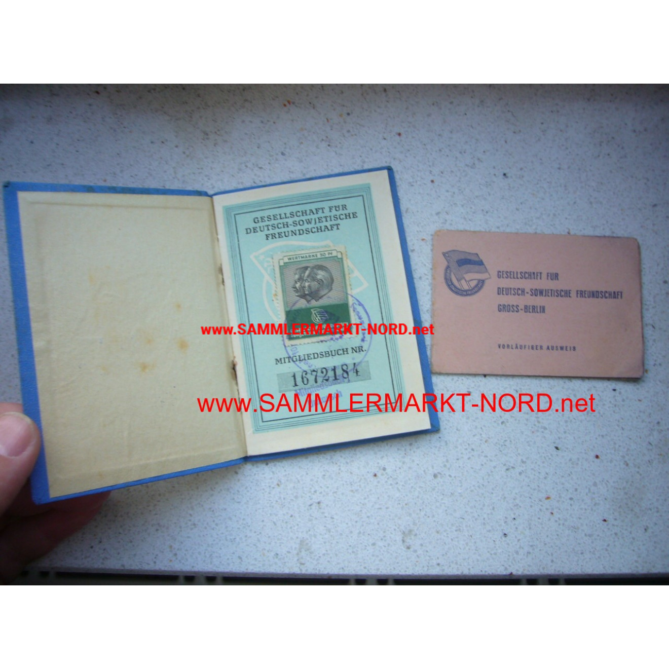 Society for German-Soviet Friendship - ID Cards