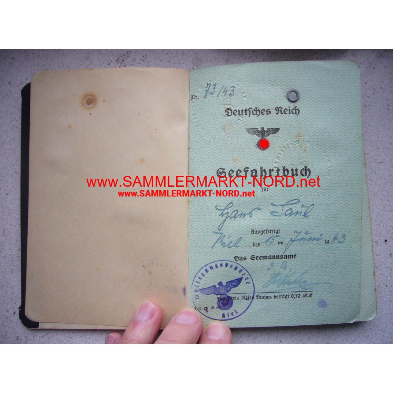 Navy Nautical ID Book - 1943-47
