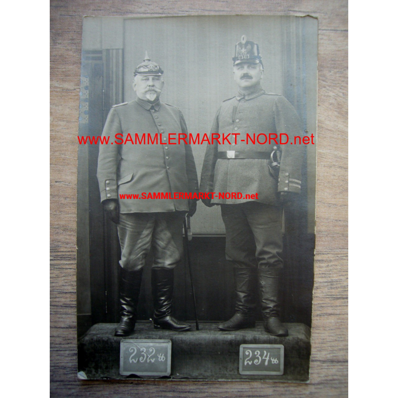 Prussian officer & soldier with a shako