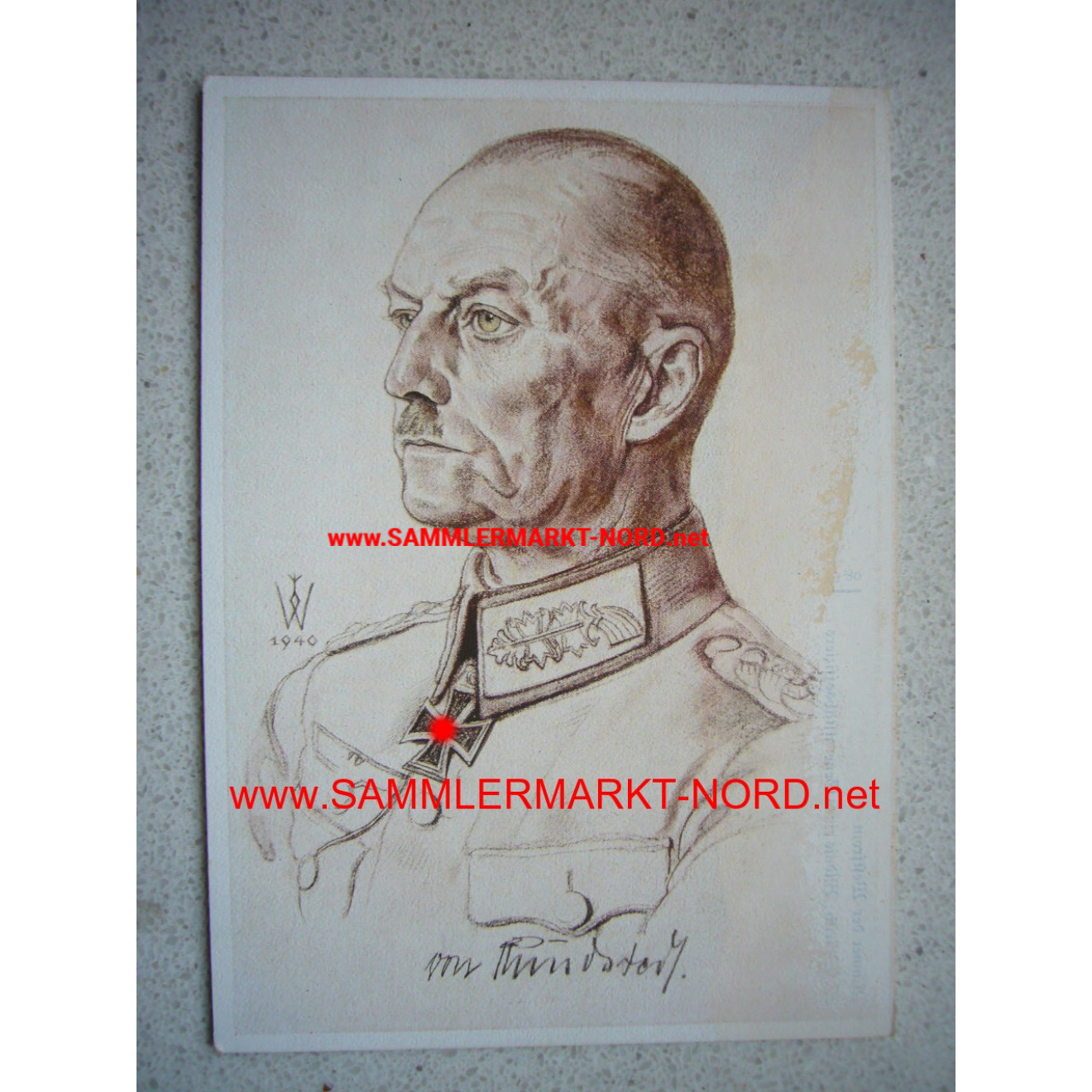 Generaloberst von Rundstedt - Willrich Postkarte