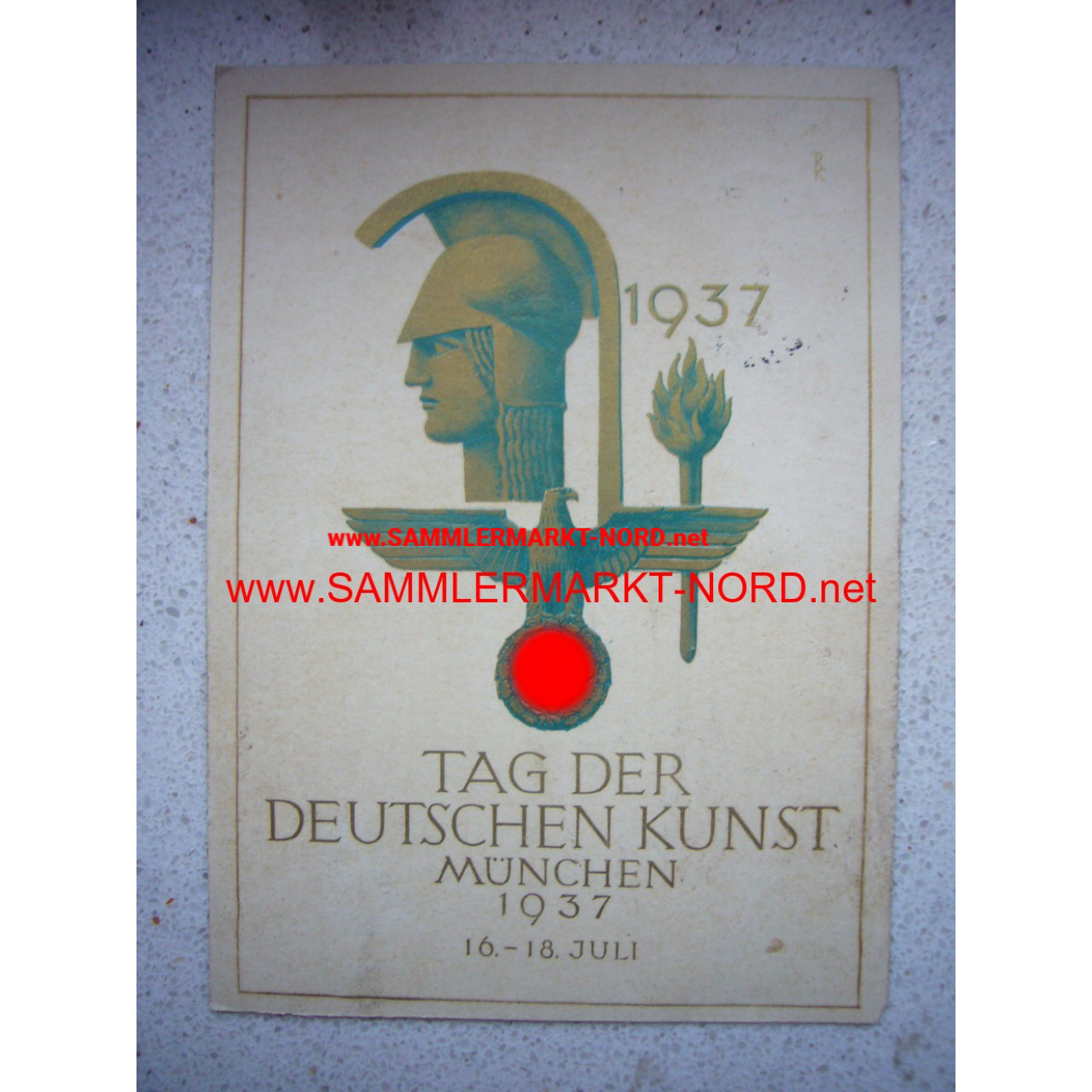 Tag der Deutschen Kunst München 1937 - Postkarte
