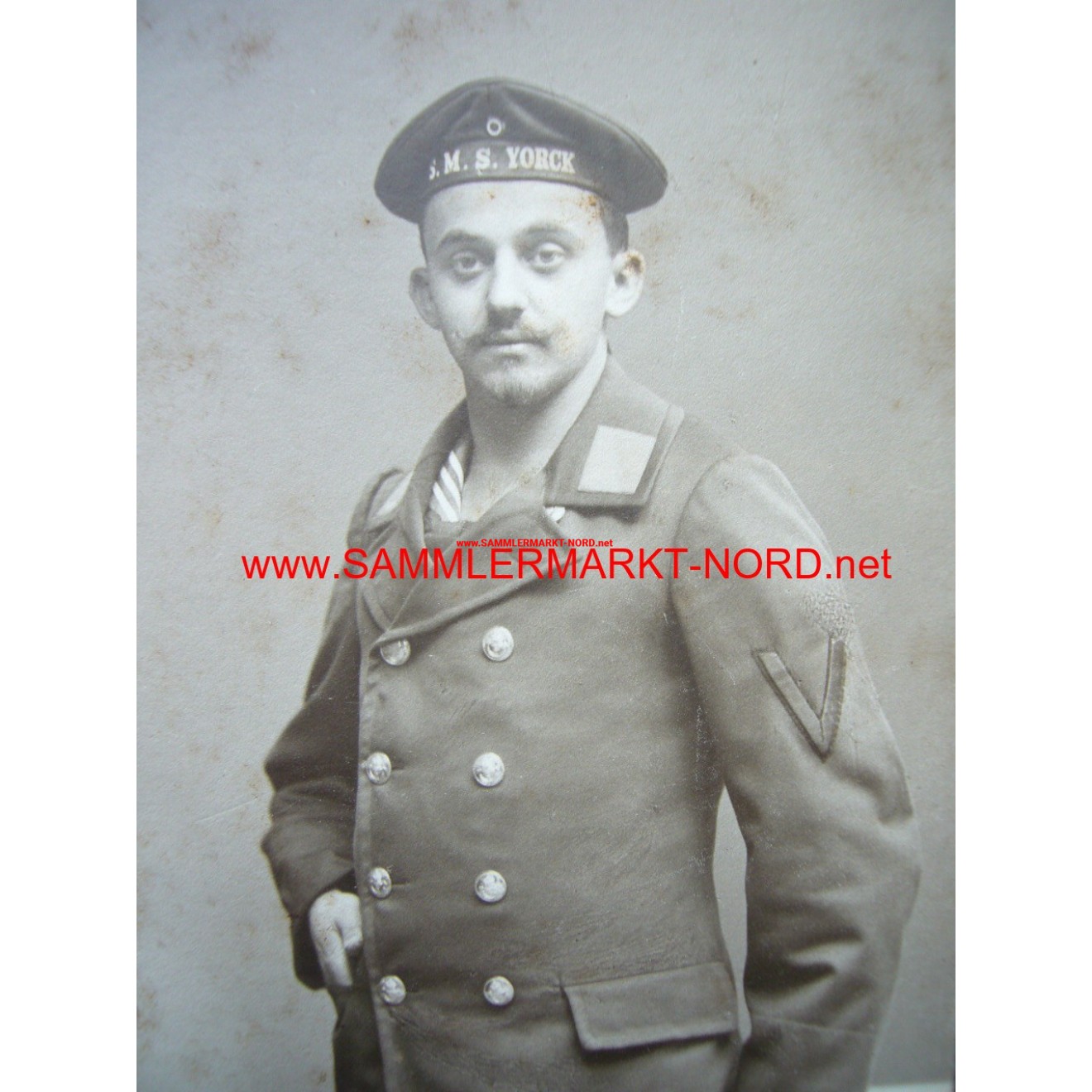 Kabinettfoto - Matrose S.M.S. YORK Kaiserliche Marine, Sammlermarkt ...