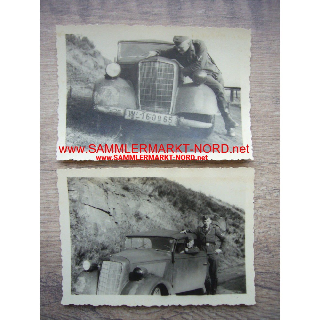 2 x photo Wehrmacht car