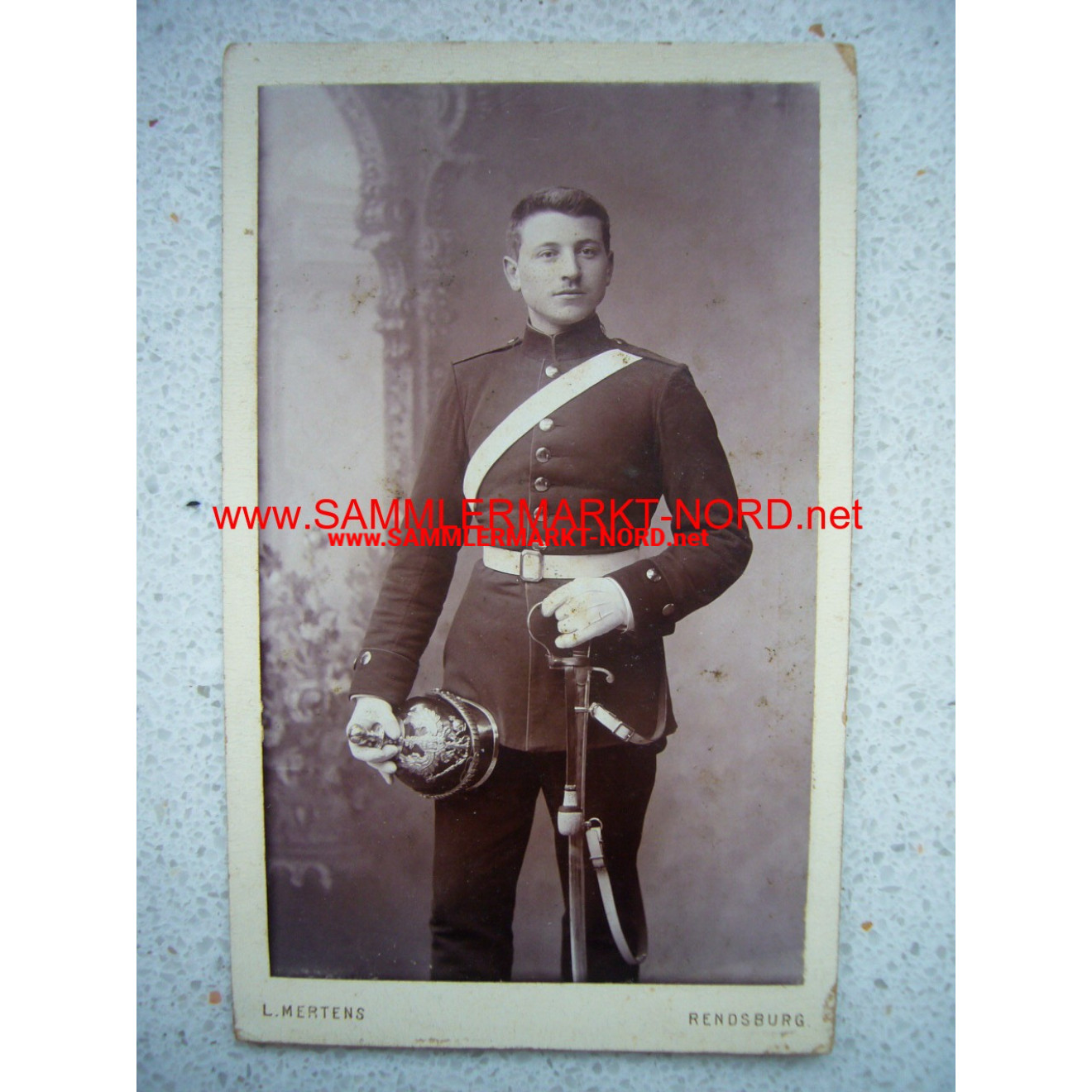 Kabinettfoto - Offizier des Feldartillerie-Regiment Nr. 9 (Rends