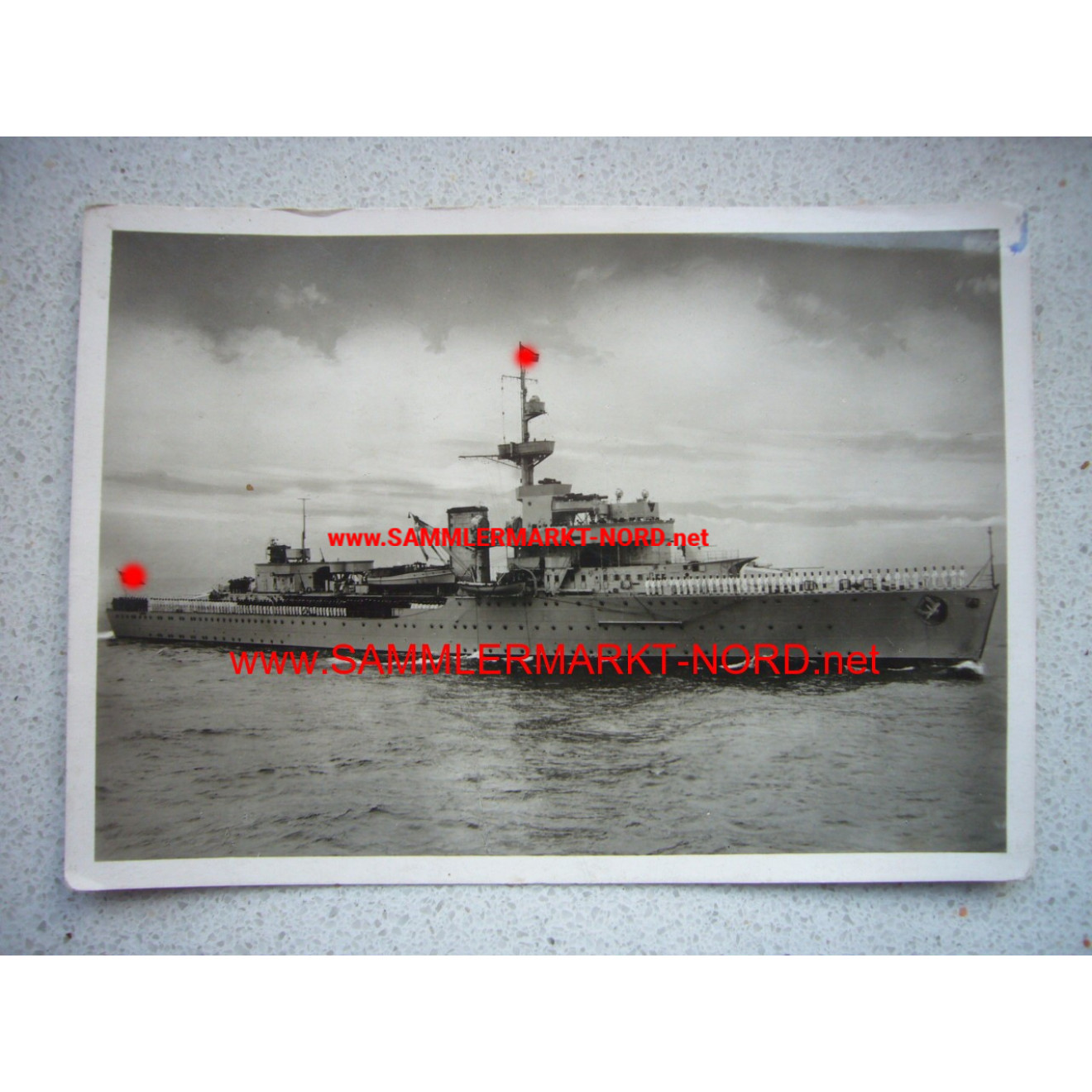 Kriegsmarine Artillerieschulboot "Brummer" - Postkarte