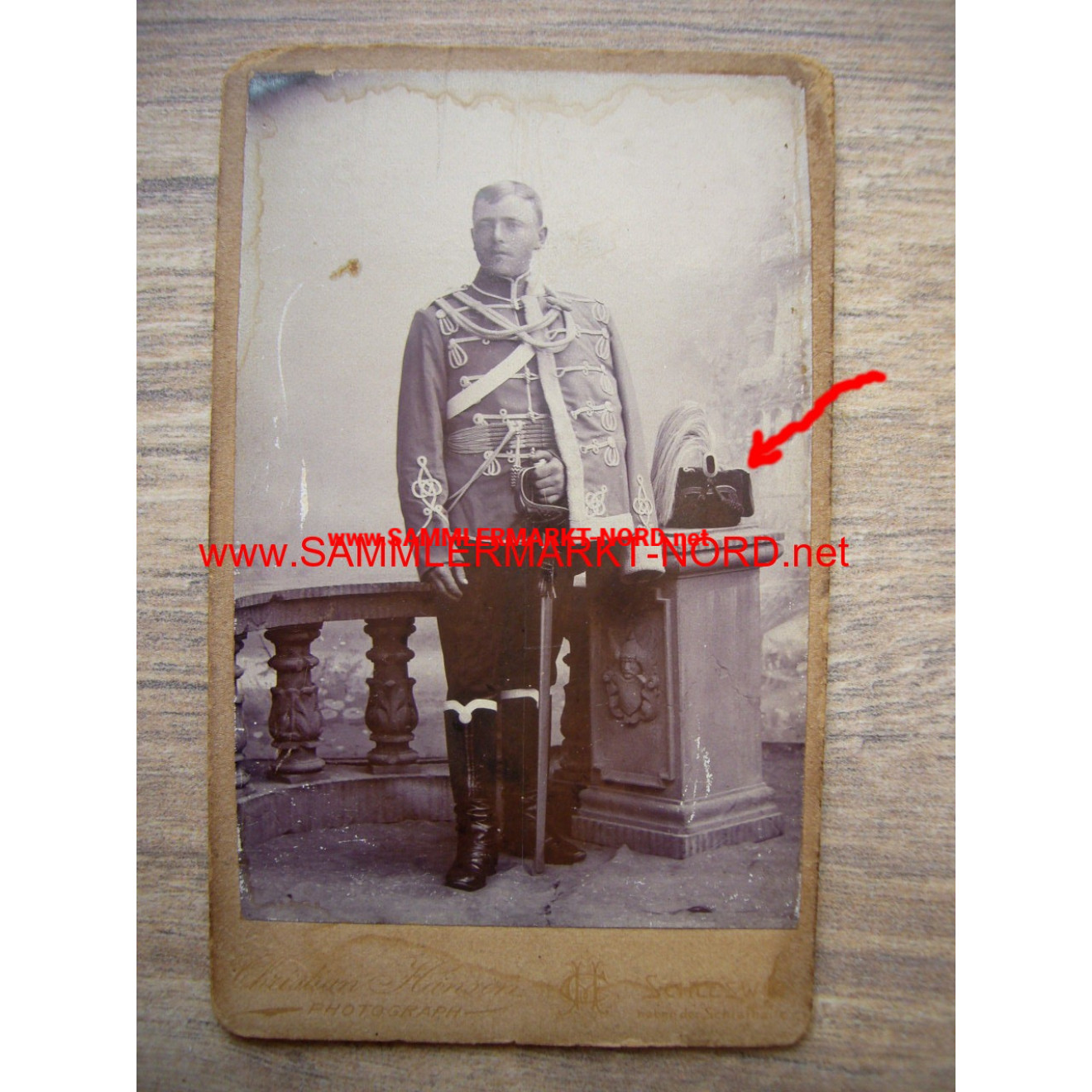 Cabinet photo - Hussars Regiment 16 Schleswig