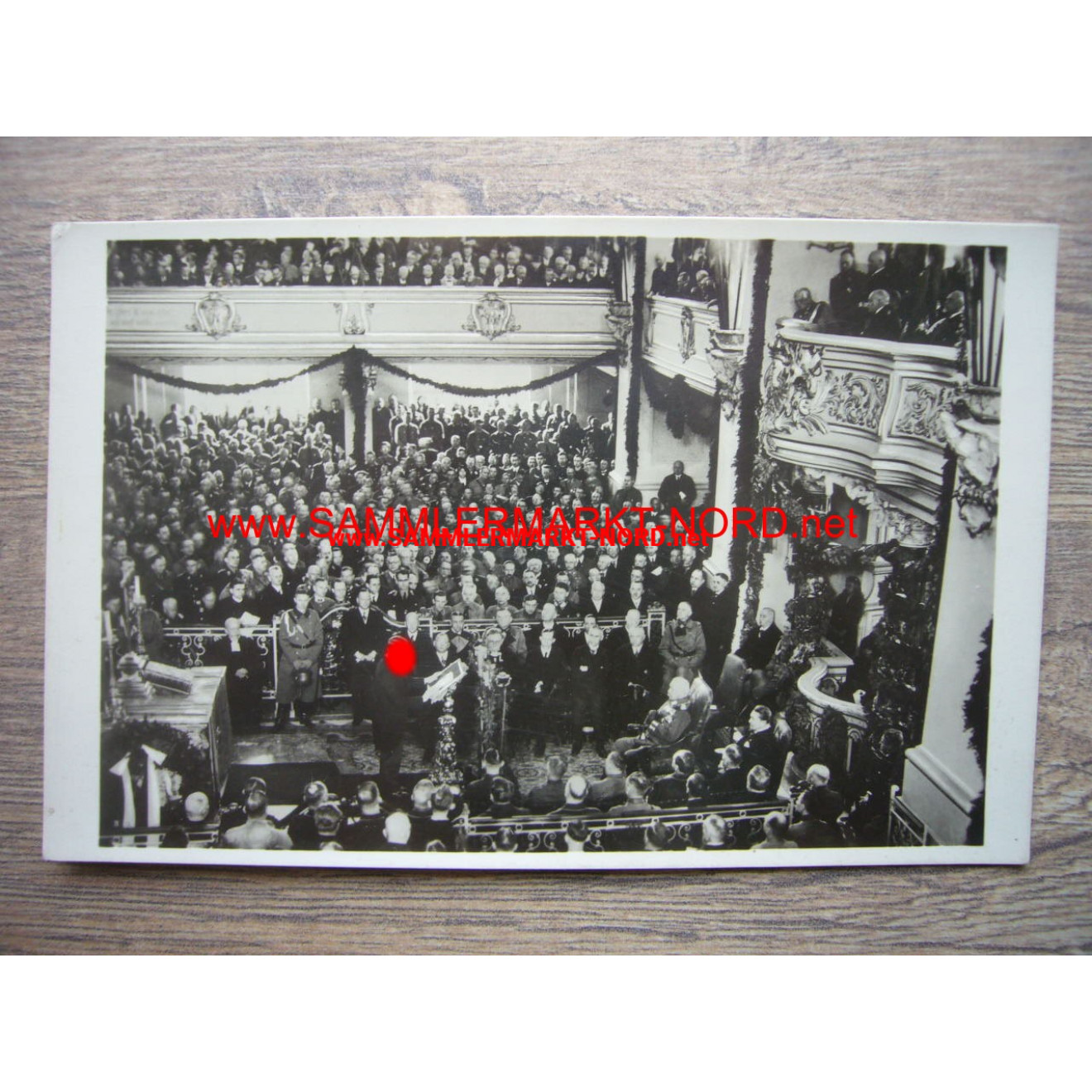 Speech by Hitler in Potsdam - postcard