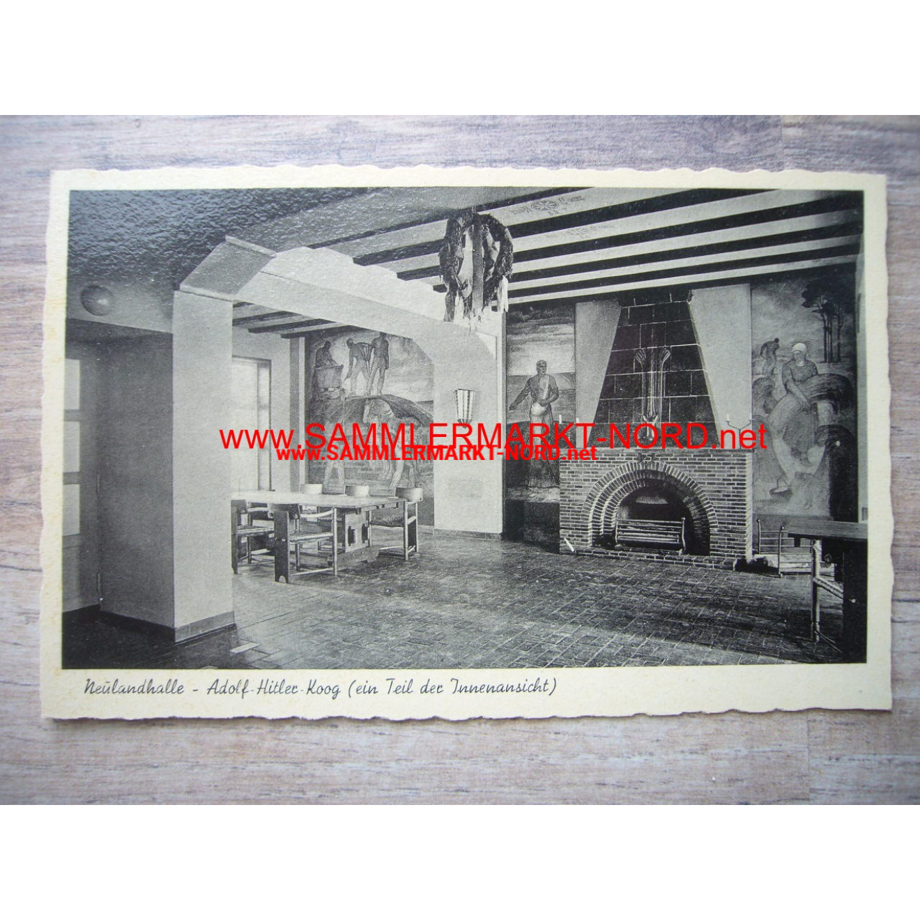 Neulandhalle - Adolf Hitler Koog - postcard