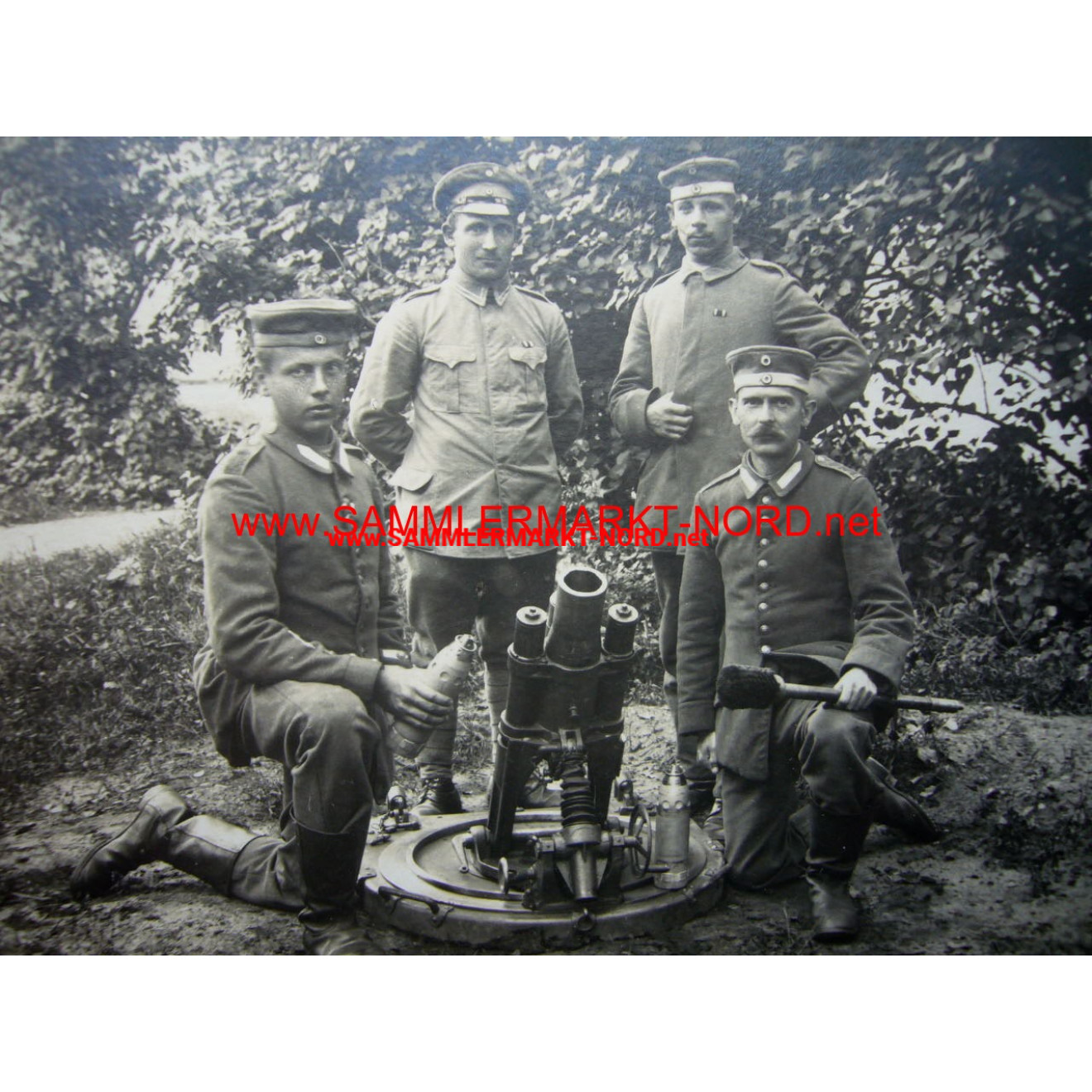 German Empire - soldiers with mortars