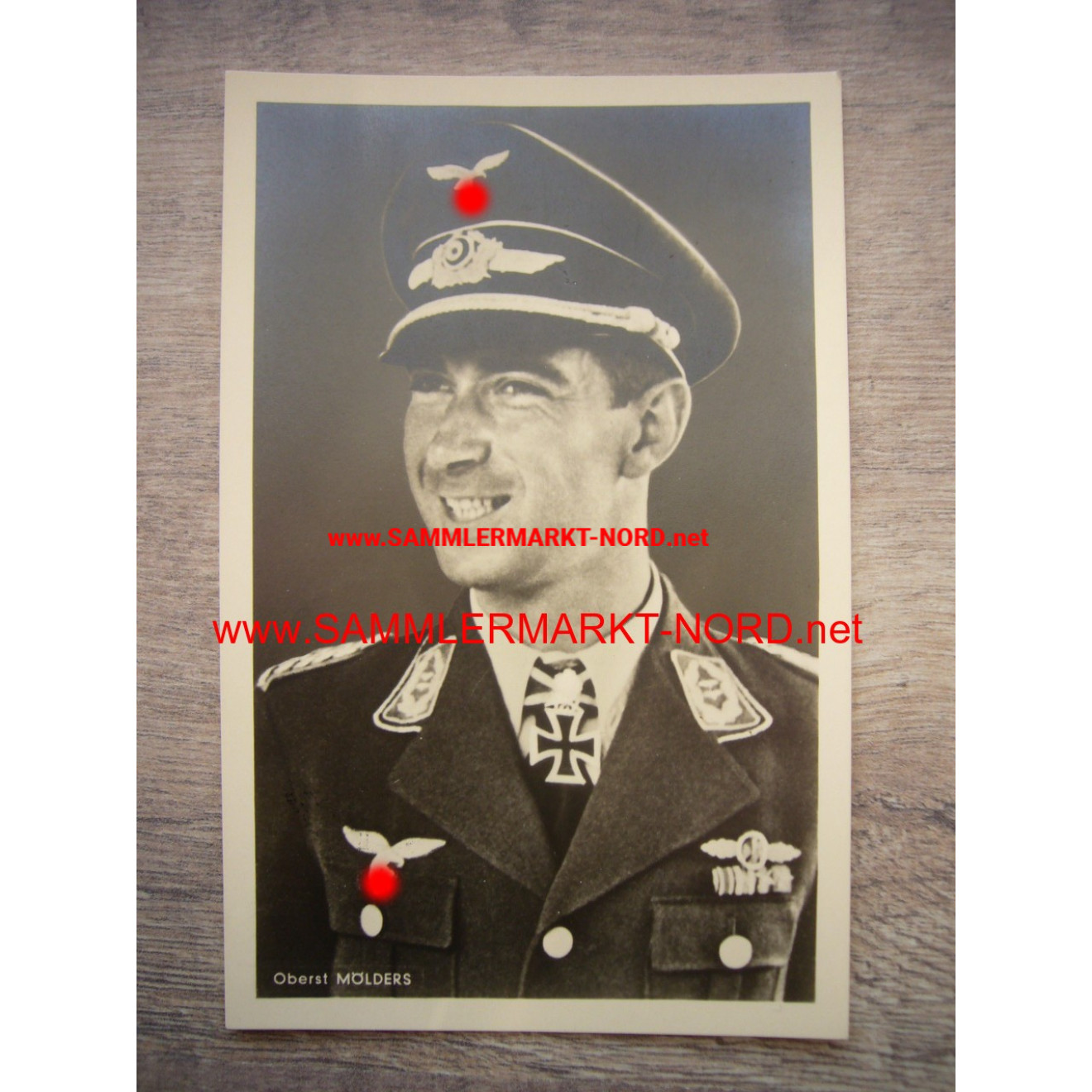 Colonel WERNER MÖLDERS - postcard