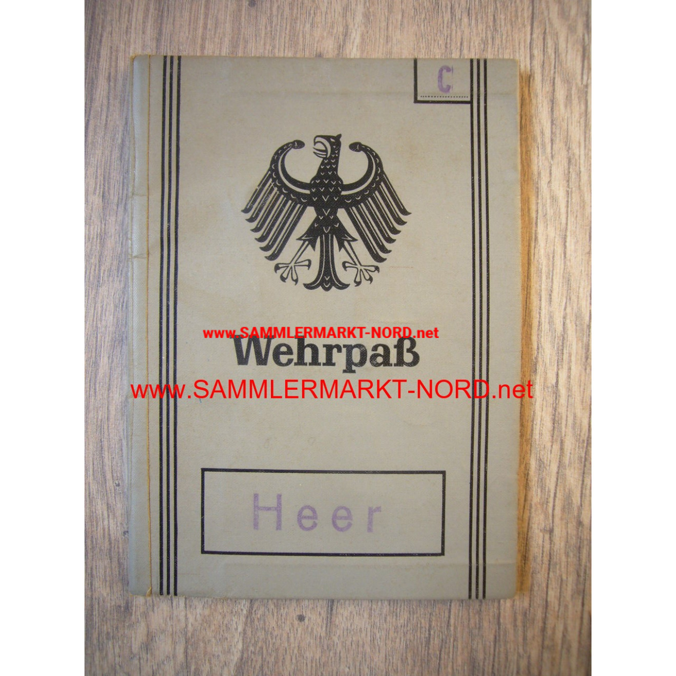 BRD Wehrpaß - Paratrooper Battalion 261 (demotion!)