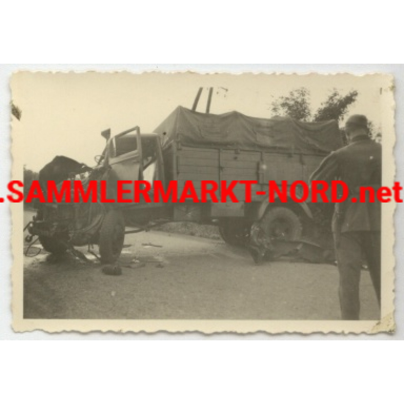 Unfall eines Wehrmachts LKW