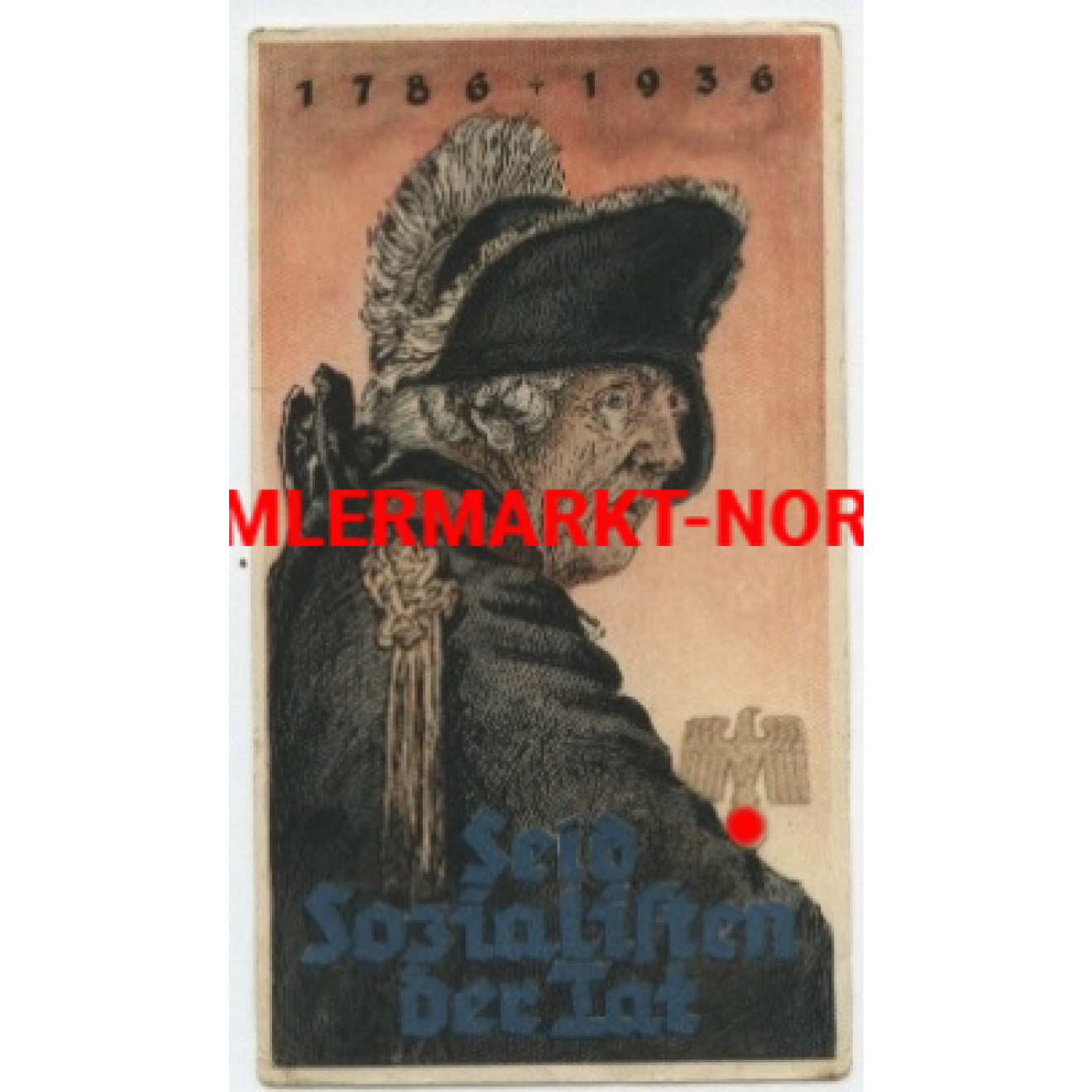 WHW Vignette "Seid Sozialisten der Tat 1736 - 1936"