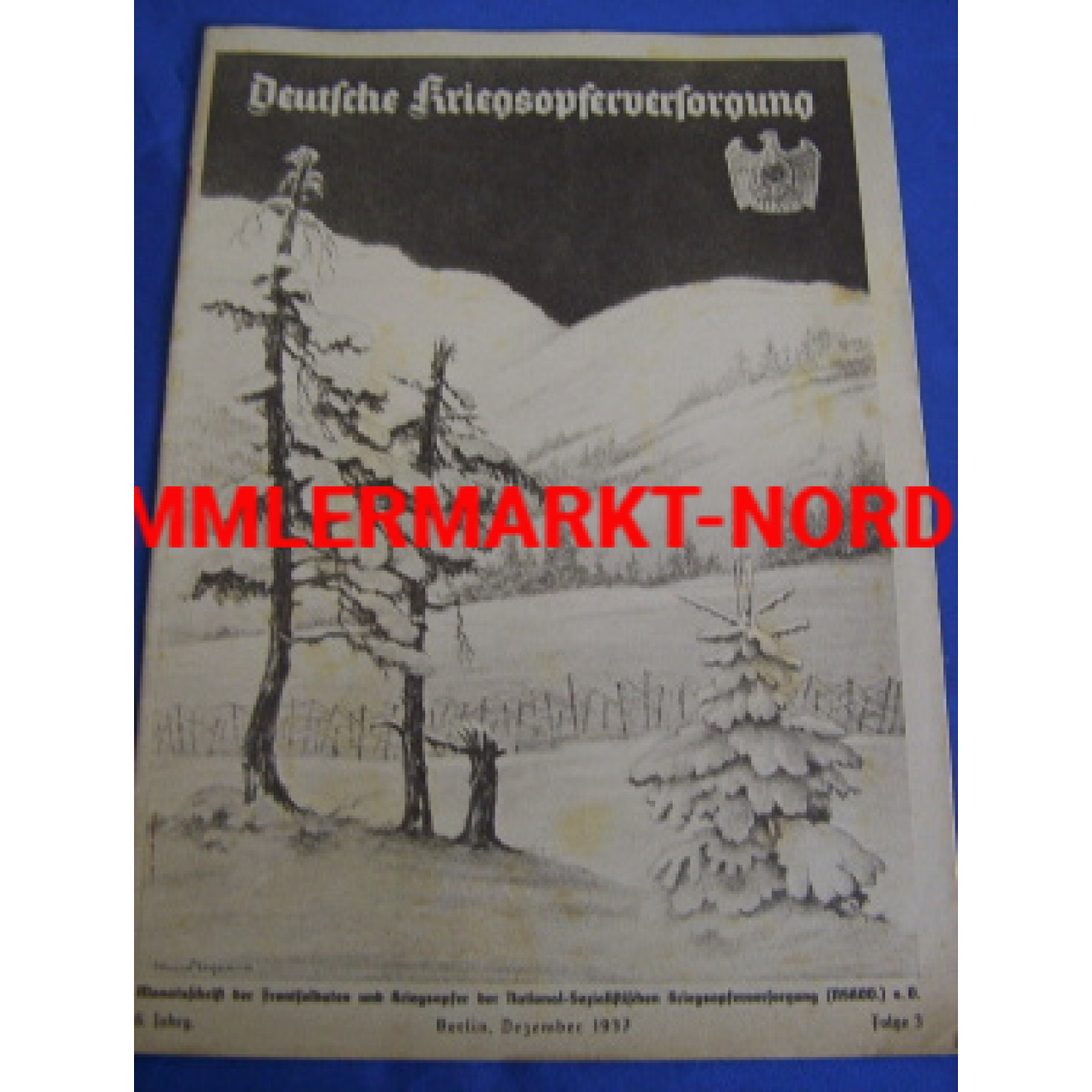 NSKOV Deutsche Kriegsopferversorgung, Dez. 1937