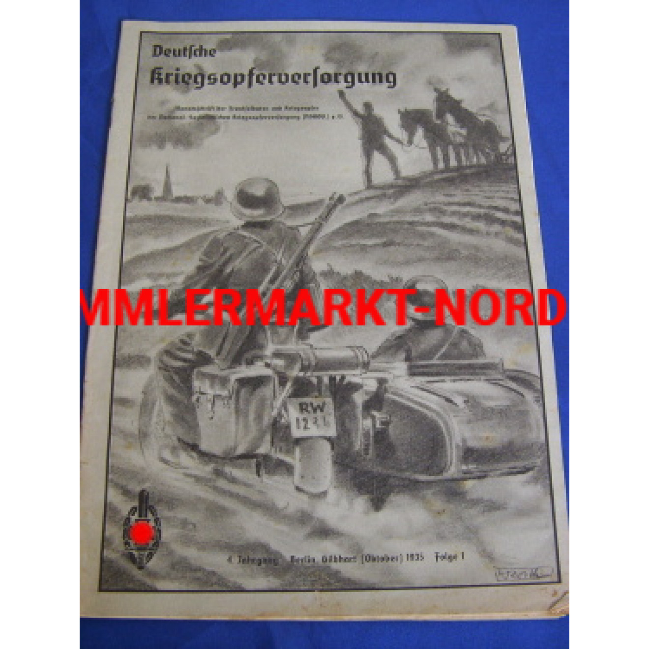 NSKOV Deutsche Kriegsopferversorgung, Oct. 1935