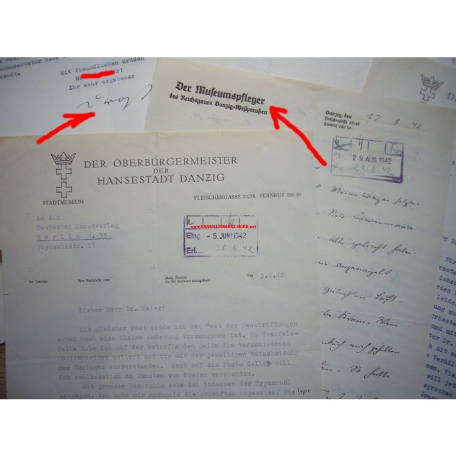 Stadtmuseum & Staatliche Kunstgewerbemuseum DANZIG 1941/42 - Direktor ...