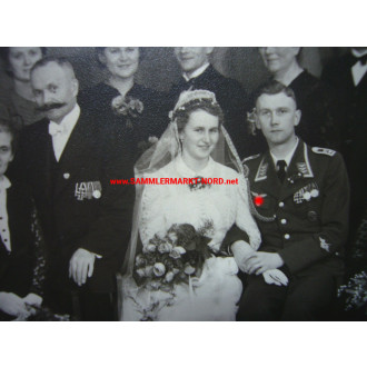 8 x Foto Luftwaffe Flak Rgt. 12 - Hochzeit eines Feldwebel