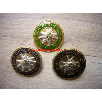 3 x German Alpine Club (DAV) - Badge