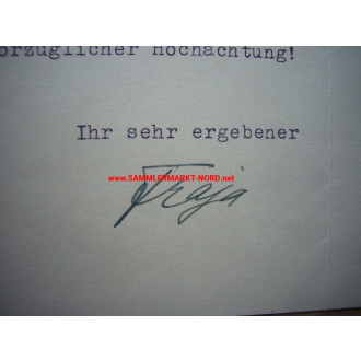 RUDOLF FRAJA - Head of the Bavarian Administration School - Autographs